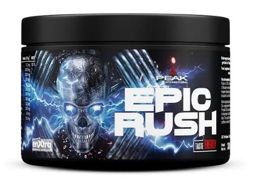 Peak Epic Rush 300g - Fresh Berry - Sportnahrung mit optimalen Dosierungen, angereichert mit Alpha-GPC und EnXtraTM für maximale Leistung und Energie beim Training.