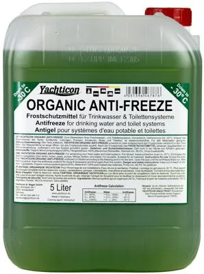 Yachticoon Organic Anti-Freeze Frostschutzmittel für Trinkwasser- und Toilettensysteme 5 Liter