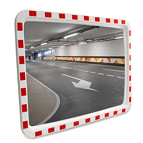 Verkehrsspiegel 40x60 cm - Sicherheitsspiegel eckig - Sicherheits- & Alarmtechnik: 40 x 60 cm, ideal für erhöhte Sichtbarkeit und Sicherheit im Straßenverkehr, Zustand: Vorführware