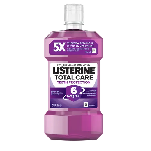 Listerine płyn do płukania jamy ustnej Total Care 500 ml JNTL CONS 3574661816586