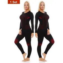 Cocain Underwear Funktionsunterhemd für Damen - Hochfunktionelles, atmungsaktives Thermo-Unterhemd in Schwarz/Rot, ideal für Ski, Snowboard und Wandern. Mit spezieller Membrantechnologie für optimale Feuchtigkeitsregulierung.