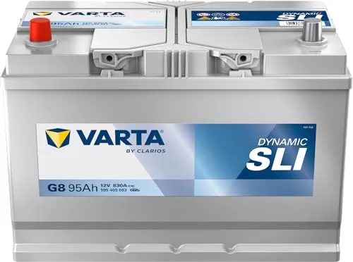 VARTA G8 Blue Dynamic 95Ah 830A Autobatterie - Autobatterie mit 95 Ah Kapazität, wartungsfrei und ideal für Kleinwagen und Mittelklassefahrzeuge, sorgt für zuverlässigen Start bei jedem Wetter.