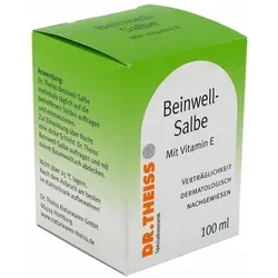 Dr.theiss Beinwellsalbe - Arzneimittel zur Pflege beanspruchter Beine und Rücken, fördert die Regeneration des Gewebes mit Allantoin aus der Beinwell-Pflanze.