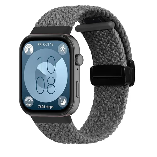 Für Huawei Watch Fit 3 Geflochten Sport Nylon Armband Smart Ersatz M1