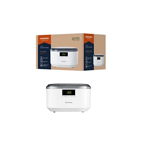 Grundig UC 6620 - Ultraschallreiniger mit 48 kHz, 500 ml Volumen, ideal für gründliche Reinigung von Schmuck und Brillen