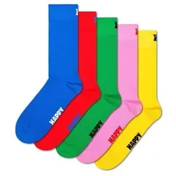 Happy Socks 5P Solid Socks - Stilvolle Herrensocken in Gr 36/40 - Hochwertige Herrensocken aus 86% Baumwolle, ideal für Business und Alltag. Bequem und langlebig, geliefert in eleganten Geschenkboxen - perfekt als Geschenk!