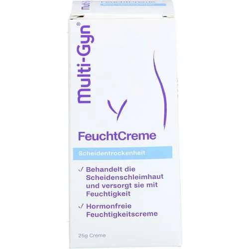 MULTI-GYN FeuchtCreme 25 g - Feuchtigkeitsspendende Creme für die Intimpflege, ideal zur Unterstützung der täglichen Hygiene, besonders sanft zur Haut.