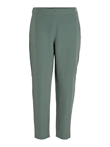 Vila VICARRIE LOWNY RW 7/8 Pant - NOOS - Damen-Hosen, elegante 7/8-Hose mit seitlichen Taschen und strapazierfähigem Gewebe für langanhaltende Farben und perfekten Tragekomfort.