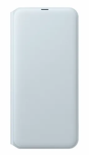 Samsung Wallet Cover (Ef-WA505) für Galaxy A50 & A30s - Weiß - Elegante Mobiltelefontasche mit zweifarbigem Design. Schützt vor Staub und Kratzern, bietet Platz für Visitenkarten und aktiviert das Display beim Öffnen. Perfekt für den täglichen Einsatz.