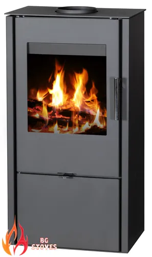 Modern EEK A Kaminofen Victoria OPAL BImSchV Stufe 2 - Moderner Kaminofen mit Energieeffizienzklasse A, ideal für gemütliche Abende. Er überzeugt durch stilvolles Design und geprüfte Qualität nach BImSchV Stufe 2.