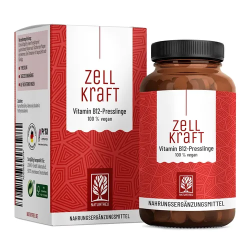 Vitamin B12 hochdosiert 500µg 270 Tabletten Methylcobalamin Zellkraft NATURTREU®
