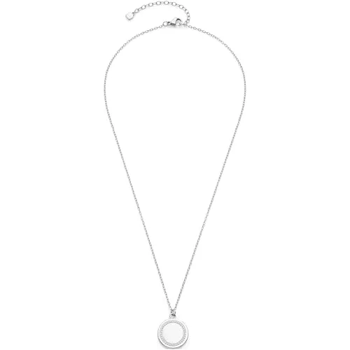 JEWELS BY LEONARDO Halskette Ferrara – Eleganter Schmuck aus Edelstahl mit Zirkonia - Die Halskette FERRARA vereint minimalistisches Design und Funktionalität. Der gravierbare Anhänger und die robuste Edelstahlkette machen sie zum perfekten Geschenk für Frauen. Allergikerfreundlich und pflegeleicht, ideal für den Alltag.