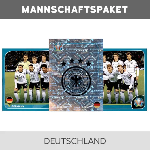 Panini EM 2020 Preview - Deutschland komplett (Sticker GER1-28) DE Version