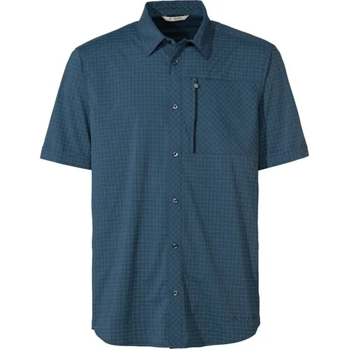 VAUDE Herren Hemd Me Seiland Shirt IV - Herren Karohemd für Wandern und Alltag, schnelltrocknend und atmungsaktiv für heiße Sommertage. Mit recycelten Materialien und VAUDE Green Shape-Label für Nachhaltigkeit.