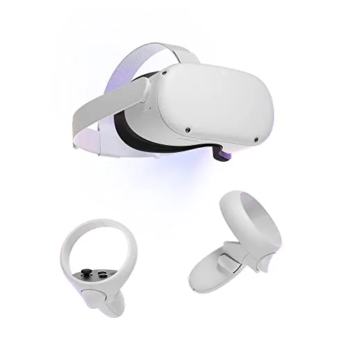 Meta Quest 2 VR-Brille 128 GB - Kabelfreies Headset mit ultraschnellem Prozessor und hochauflösendem Display, über 250 Titel für Gaming und Entertainment