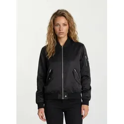 Hardi F Damen Bomberjacke Stehkragen Schwarz XXL - Stylische Bomberjacke für Damen mit Stehkragen. Zeitloses Design, praktische Taschen und markante Akzente machen sie zum perfekten Begleiter für jeden urbanen Look.