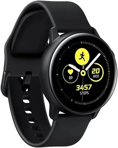 Samsung Galaxy Watch Active - Bluetooth Fitnessarmband 40 mm - Smartwatch mit hochwertigem, rahmenlosem Design und umfangreichen Fitnessfunktionen. Wassergeschützt und bis zu 45 Stunden Akkulaufzeit für ununterbrochene Aktivität.