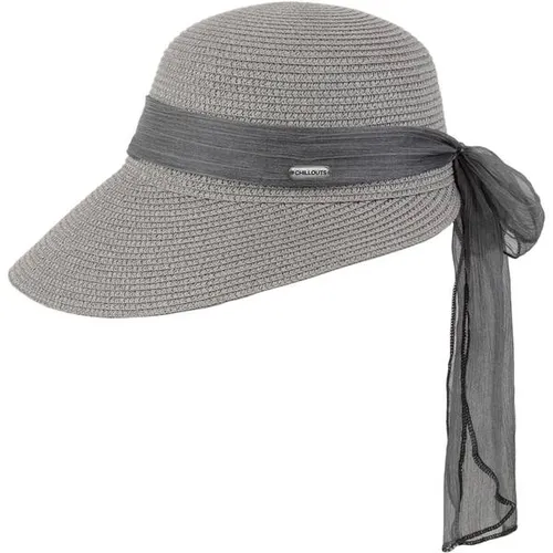 Chillouts Women's Lafayette Hut Gr S/M grau - Stylischer Damenhut in Grau mit UV-Schutz - perfekt für sommerliche Freizeitaktivitäten! Hergestellt aus 100% Papier für optimalen Tragekomfort.