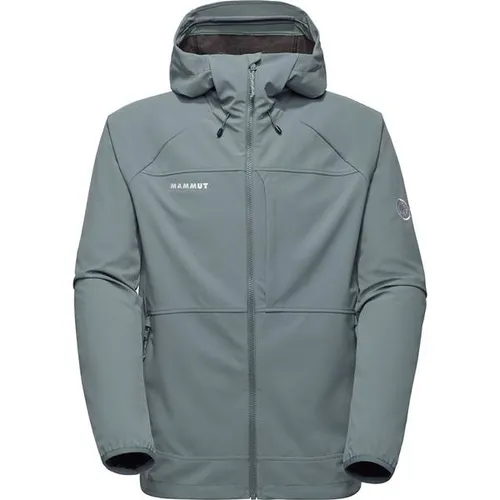 Mammut Ultimate Comfort Softshell Hooded Jacket Men - Outdoor Freizeitjacke für Herren, atmungsaktiv und wasserabweisend, ideal für Wanderungen und aktive Freizeitgestaltung.