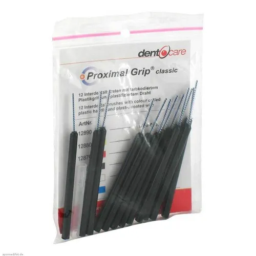 Proximal Grip xx-fein schwarz Interdentalbürste Zahnbürste Inhalt: 12 St