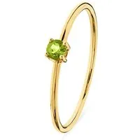 CHRIST Goldring Damenring 375er Gelbgold mit Topas - Fingerringe aus 375er Gelbgold, filigran und trendig - der strahlend blaue Topas setzt einen eleganten Akzent und eignet sich perfekt zum Stacking.