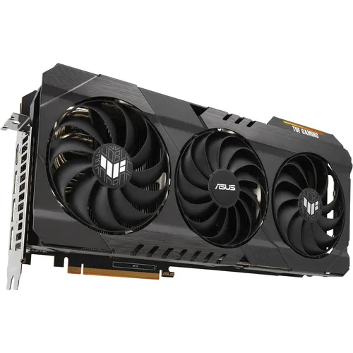 ASUS TUF RX6800-O16G-GAMING 16GB - Grafikkarte mit 16GB GDDR6-Speicher, ideal für anspruchsvolles Gaming und 4K-Auflösungen, ausgestattet mit HDMI und DisplayPort für vielseitige Anschlussmöglichkeiten.