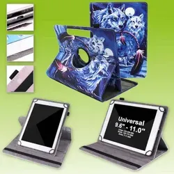 Für Lenovo Tablet Motiv Muster 360 Grad Rotation Tasche Kunst-Leder Hülle Etuis Cover Schutz Case Zubehör