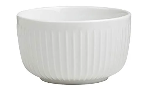 Hammershøi Snack-Schale 12 cm weiß - Sonstige Tischdekoration, stilvolle Snack-Schale mit dekorativen Rillen, perfekt für Snacks und harmoniert ideal mit der Hammershøi-Kollektion.