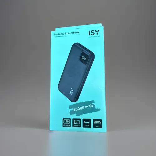 ISY IPP-10001 Powerbank 10000 mAh Schwarz