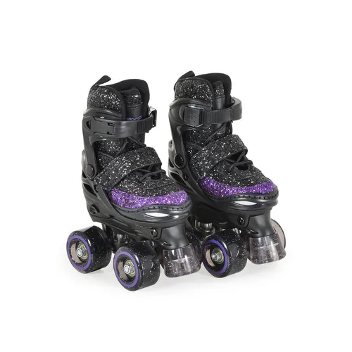 Byox Rollschuhe Sparkle - ABEC-5-Lager, verschiedene Größen - Steigklemmen & Rollen: Die Byox Rollschuhe Sparkle bieten hohe Sicherheit mit ABEC-5-Lagern und PU-Rädern, ideal für kleine Abenteurer, die Stil und Komfort lieben.