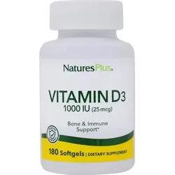 Natures Plus Vitamin D3 1000 IU - 180 Softgels - Natures Plus Vitamin D3 1000 IU – 180 Softgels für die tägliche Unterstützung. Mit geprüfter Qualität sorgt dieses Nahrungsergänzungsmittel für eine optimale Versorgung und ist ideal für eine ausgewogene Ernährung.