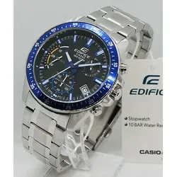 Casio Edifice Herrenuhr EFV-540D-1A2VUEF - Chronograph mit 100m Wasserdichtigkeit, Neobrite-Zifferblatt für beste Lesbarkeit im Dunkeln und hochwertigem Edelstahl für Langlebigkeit und Stil.