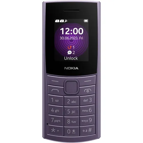 Nokia 110 4G 2024 Purple - Simlockfreies Handy mit 4G-Netzwerk für HD-Sprachanrufe, 2 Zoll Display, Bluetooth 5.0 und lange Akkulaufzeit – ideal für einfache Kommunikation ohne Komplikationen.