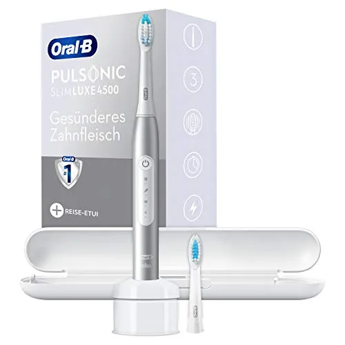 ORAL-B Pulsonic Slim Luxe 4500 - Elektrische Zahnbürste mit Premium Reise-Etui, sanfte Reinigung für ein strahlendes Lächeln
