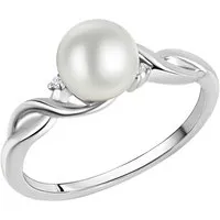 Zeeme Pearls Ring Silber 925 rhodiniert mit weißer Perle & Zirkonia - Eleganter Damen-Ring aus rhodiniertem 925 Sterling Silber mit einer schimmernden weißen Perle und funkelnden Zirkonia-Steinen. Perfekt für besondere Anlässe oder den täglichen Glamour.