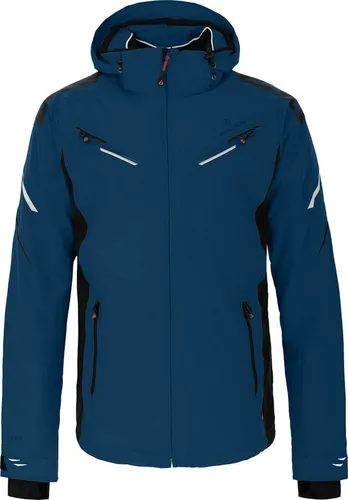 Bergson Skijacke DISTRICT Herren - Wattiert & Wasserdicht - Hochwertige Herren Skijacke in poseidon blau, ideal für kalte Tage. Die Jacke ist wasserdicht (20000 mm) und bietet optimalen Schutz bei Schnee und Kälte. Perfekt für den Wintersport!