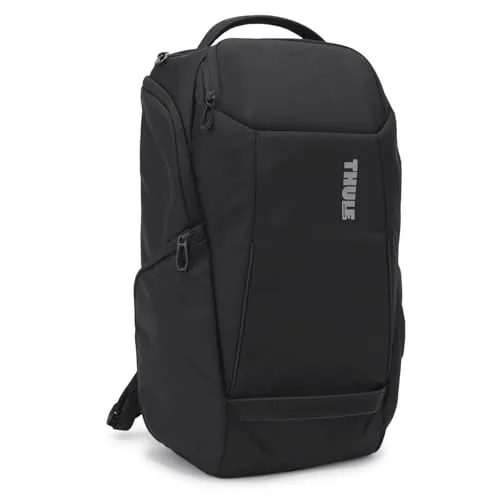 Thule Accent 28 Rucksack schwarz - Rucksack aus 15″ recyceltem Polyester, ideal für nachhaltige Abenteuer und urbanen Alltag.