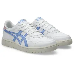 Asics Damen Turnschuhe JAPAN S 1202A118 in Weiß und Blau (Größe 37.5) - Klassische Turnschuhe im Retro-Design, inspiriert von den 80er Jahren. Mit leichtem Aufbau und modifizierter Zwischensohle für angenehmen Tragekomfort. Ideal für den lässigen Alltag.