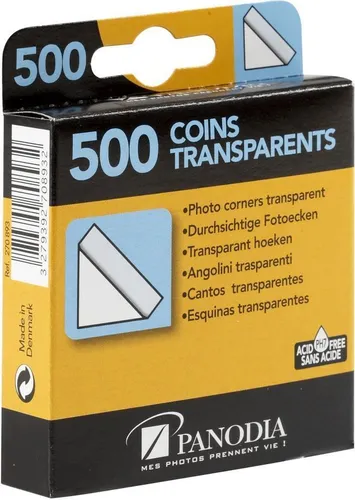 Panodia Fotoecken 500 Stück transparent selbstklebend säurefrei