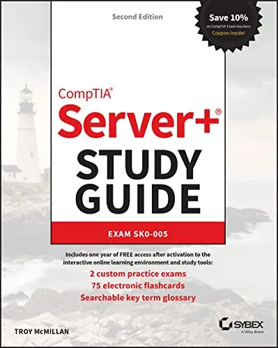 CompTIA Server+ Study Guide: Exam SK0-005 - Umfassender Paperback-Leitfaden mit 608 Seiten für die Vorbereitung auf die Server+ Prüfung, ideal für IT-Profis, die ihre Kenntnisse vertiefen möchten.