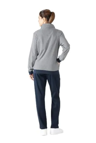 Hajo Damen Hausanzug Homewear Nicki bunt Größe 21 - Bequemer Nicki Hausanzug in marinen und weißen Farben, aus 80% Baumwolle und 20% Mikrofaser. Ideal für entspannte Stunden zu Hause.