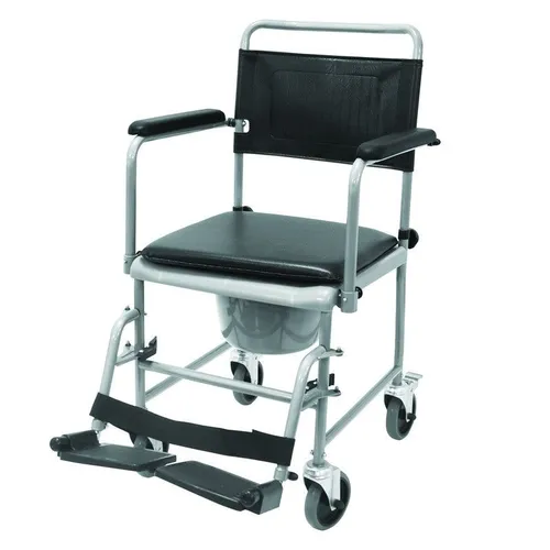 Toilettenrollstuhl TRS 130 - Vielseitig einsetzbar - Behinderten-Bedarf: Der TRS 130 von Drive Medical ist komfortabel, stabil und bietet durch abschwenkbare Armlehnen sowie Fußstützen eine einfache Handhabung im Alltag.