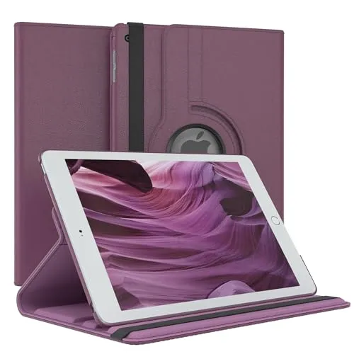 EAZY CASE - Tablet Hülle für iPad mini 4 Generation 2015 Schutzhülle 7.9 Zoll Smart Cover Tablet Case Rotationcase zum Aufstellen Klapphülle 360° drehbar mit Standfunktion Tasche Kunstleder Lila
