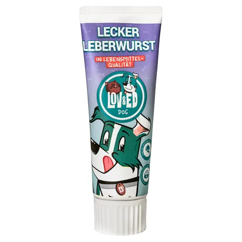 Lov&Ed Lecker Leberwurst für Hunde, 75g  Lebensmittelqualität Belohnung Leckerli