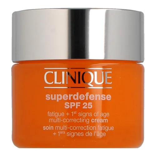 CLINIQUE Superdefense SPF 25 Gesichtscreme für Hauttyp 3&4 - Tagespflege mit SPF 25, schützt vor UV-Strahlung und bekämpft Anzeichen der Hautalterung. Ideal für ölige bis Mischhaut, für strahlend schöne Haut und intensive Feuchtigkeit.