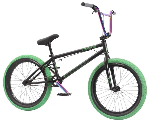 KHE CENTRIX BMX 20 Zoll Bike 2025 Oil Slick - BMX-Fahrrad für Park und Street, mit leichtem HiTen Stahlrahmen und patentiertem 360 Grad Rotor für maximale Trickfähigkeit. Ideal für leidenschaftliche Rider.