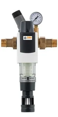 Cillit Galileo Hauswasserstation 1'' mit Druckminderer - Wasserpumpen & Zubehör: Effizienter Rückspülfilter für kontinuierliche Filtration und zuverlässigen Schutz gegen Rost und Partikel in der Wasserleitung.
