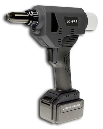 GOEBEL Akku-Blindnietgerät GO-BR 2 im Koffer 2Ah 36W 4,0-6,4mm,  2xAkku und Lade