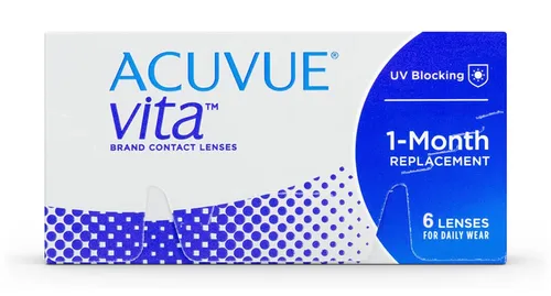Johnson & Johnson Acuvue Vita Monatslinsen -12 dpt & BC 8.4 - Kontaktlinsen mit UV-Schutz und überlegenen Tragekomfort für den ganzen Monat dank moderner Materialtechnologie.