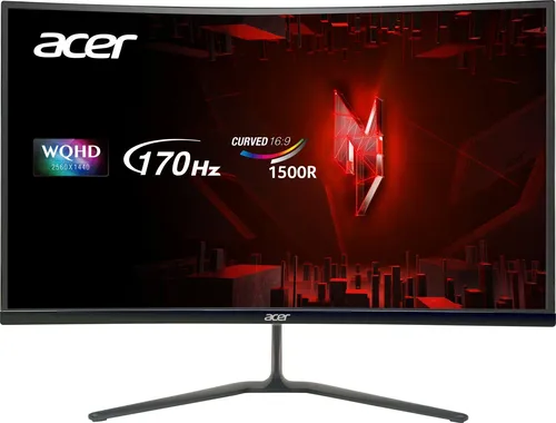 Acer Nitro ED270U P2 27" Curved Gaming Monitor - WQHD 2560 x 1440 px, 1 ms Reaktionszeit und 170 Hz Bildwiederholrate für flüssiges Gaming-Erlebnis, ideal für Gamer und Multimedia-Enthusiasten.